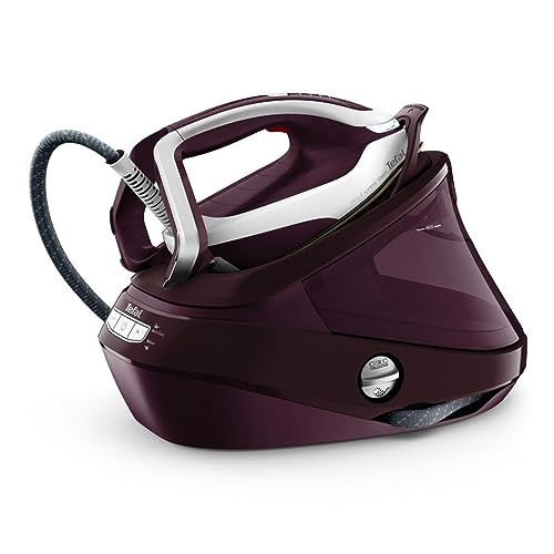 Tefal GV9810 Pro Express Vision Dampfbügelstation | Smart LED-Leuchte am Bügeleisen | leistungsstarker 8,3-Bar-Druck | 180 g/Min. Dampf | 680 g/Min. extra Dampfstoß | Anti-Kalk System | Rot/Weiß von Tefal