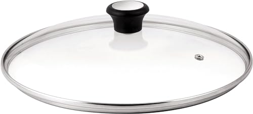 Tefal Glasdeckel 30 cm, Edelstahlfassung, Spülmaschinenfest, Dampfventil, Thermokunststoffgriff, 28097812 von Tefal