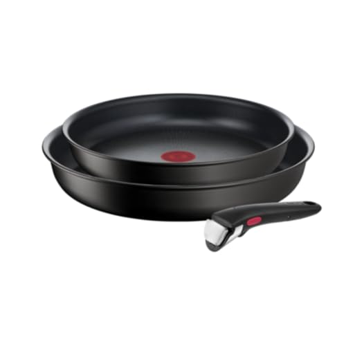 Tefal INGENIO Bratpfanne, 3-teilig, Schwarz, Aluminium, 2 Stück von Tefal