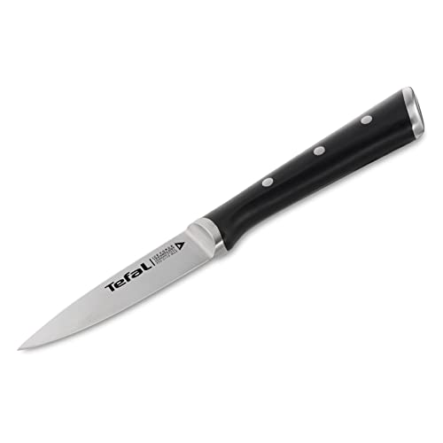 Tefal Ice Force Schälmesser, 9cm Klinge, Korrosionsschutz, Handschutz, Edelstahl / Schwarz, K23205 von Tefal