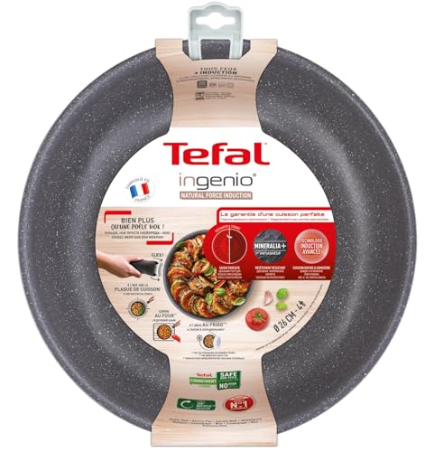 Tefal Ingenio Natural Force Wokpfanne, 26 cm, stapelbar, antihaftbeschichtet, Induktion, L3967702 von Tefal