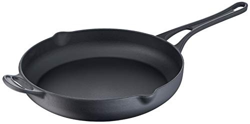 Tefal Jamie Oliver Premium Stahlguss Pfanne 28 cm, sicheres Kochen, Emaillierte Beschichtung, Ausgießer, Induktion E2130655 von Tefal