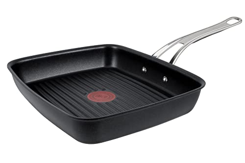 Tefal Jamie Oliver by E24541 Cooks | Classic Grillpfanne 23 x 27 cm Aluguss | Titanium 3x Antihaftversiegelung | Thermo-Signal Tiefe | Form für Alle Herdarten Induktion | Schwarz Tefal Jamie Oliver by E24541 Cooks | Classic Grillpfanne 23 x 27 cm Aluguss | Titanium 3x Antihaftversiegelung | Thermo-Signal Tiefe | Form für Alle Herdarten Induktion | Schwarz von Tefal