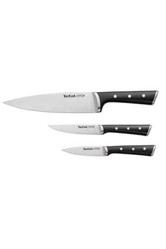 Tefal Ice Force Messerset 3-teilig - Chefmesser, Universalmesser, Schälmesser von Tefal