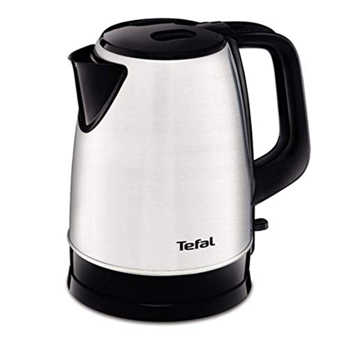 Tefal Wasserkocher KI150D | 1,7 Liter | 2400 Watt | Kabellos | 360° Sockel | Herausnehmbarer Antikalkfilter | Edelstahl/ Schwarz von Tefal