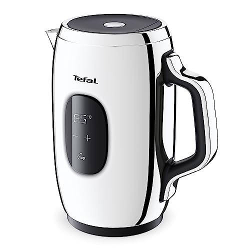 Tefal KI883D Majestuo Wasserkocher | intuitives Bedienpanel | 9 Temperaturen | doppellagiges Design | Warmhaltefunktion | herausnehmbarer Anti-Kalk-Filter | Wasserstandsanzeige | Edelstahl von Tefal