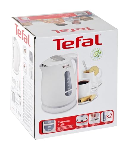 Tefal KO2991 KO299130 Express Waserkocher, Kunststoff, 1.5 liters, Weiß von Tefal