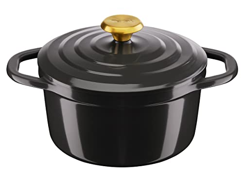 Tefal Kasserolle Air 20 cm - Auflaufform aus Gusseisen mit 3,1 l Fassungsvermögen, Keramikbeschichtung, zarte Ergebnisse, geeignet für Backofen und herkömmliche Herde einschließlich Induktion, spülmaschinengeeignet von Tefal