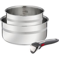 Tefal Kasserollen-Set 3tlg.Ingenio G INGENIO G6, Edelstahl gebürstet von Tefal