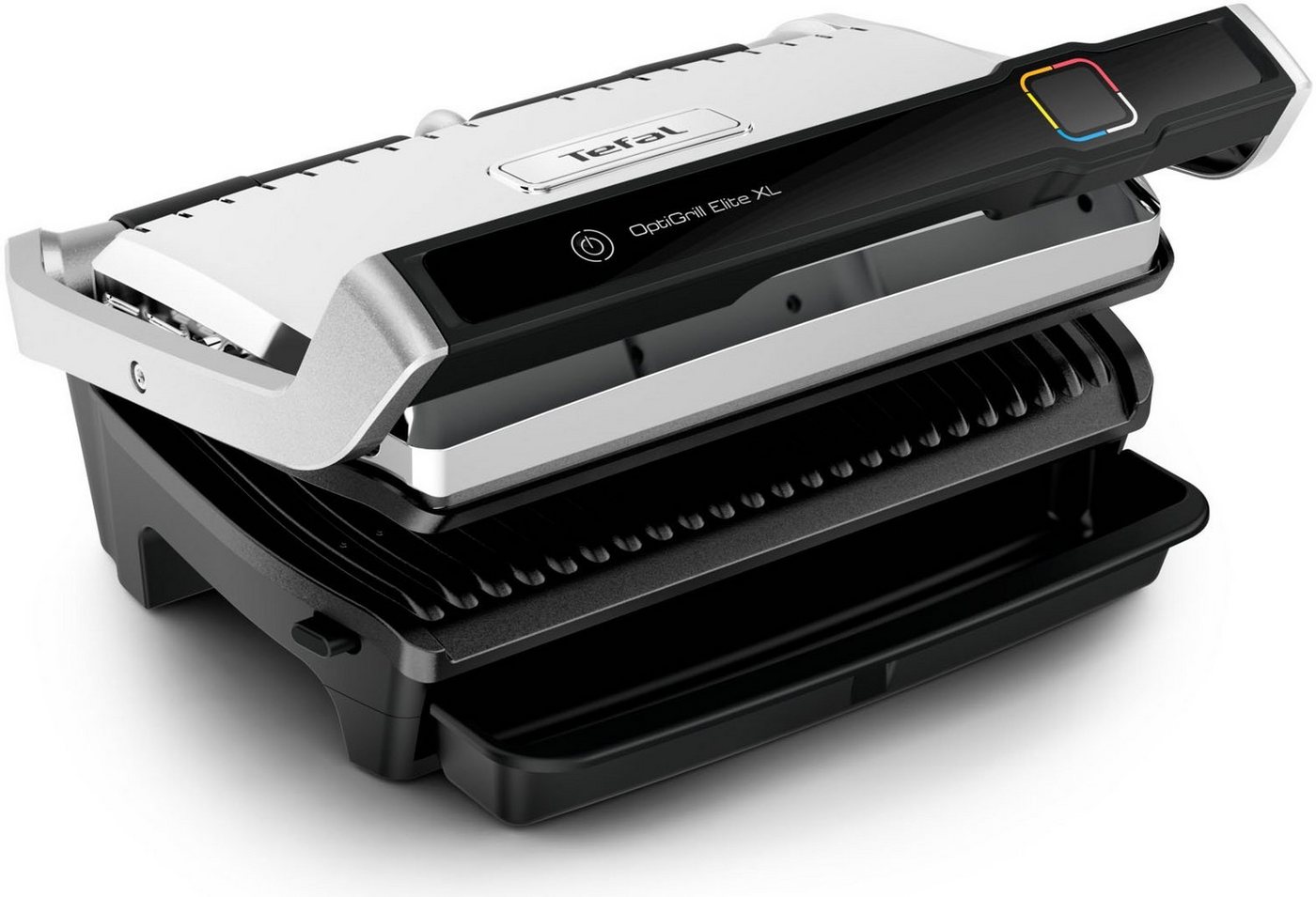 Tefal Kontaktgrill GC760D Optigrill Elite XL, 2200 W, Countdown zum perfekten Ergebnis, extra Grillboost für Grillstreifen von Tefal