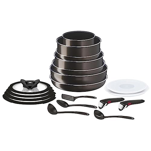 Tefal L15099 Ingenio Titanium 2X XL Intense Maxi Pfannen- und Topfset 19-teilig - 2100125500 von Tefal