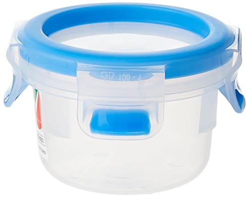 Tefal Master Frischhaltedose für Lebensmittel, rechteckig, transparent/blau, Plastik, transparent/blau, 0.15 Litre von Tefal