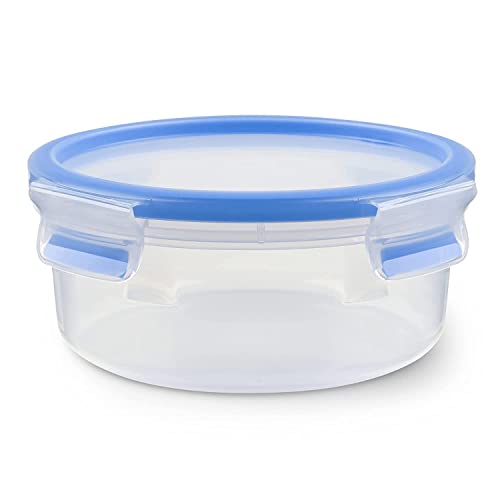 Tefal Master Frischhaltedose für Lebensmittel, rechteckig, transparent/blau, Plastik, transparent/blau, 0.85 Litre von Tefal