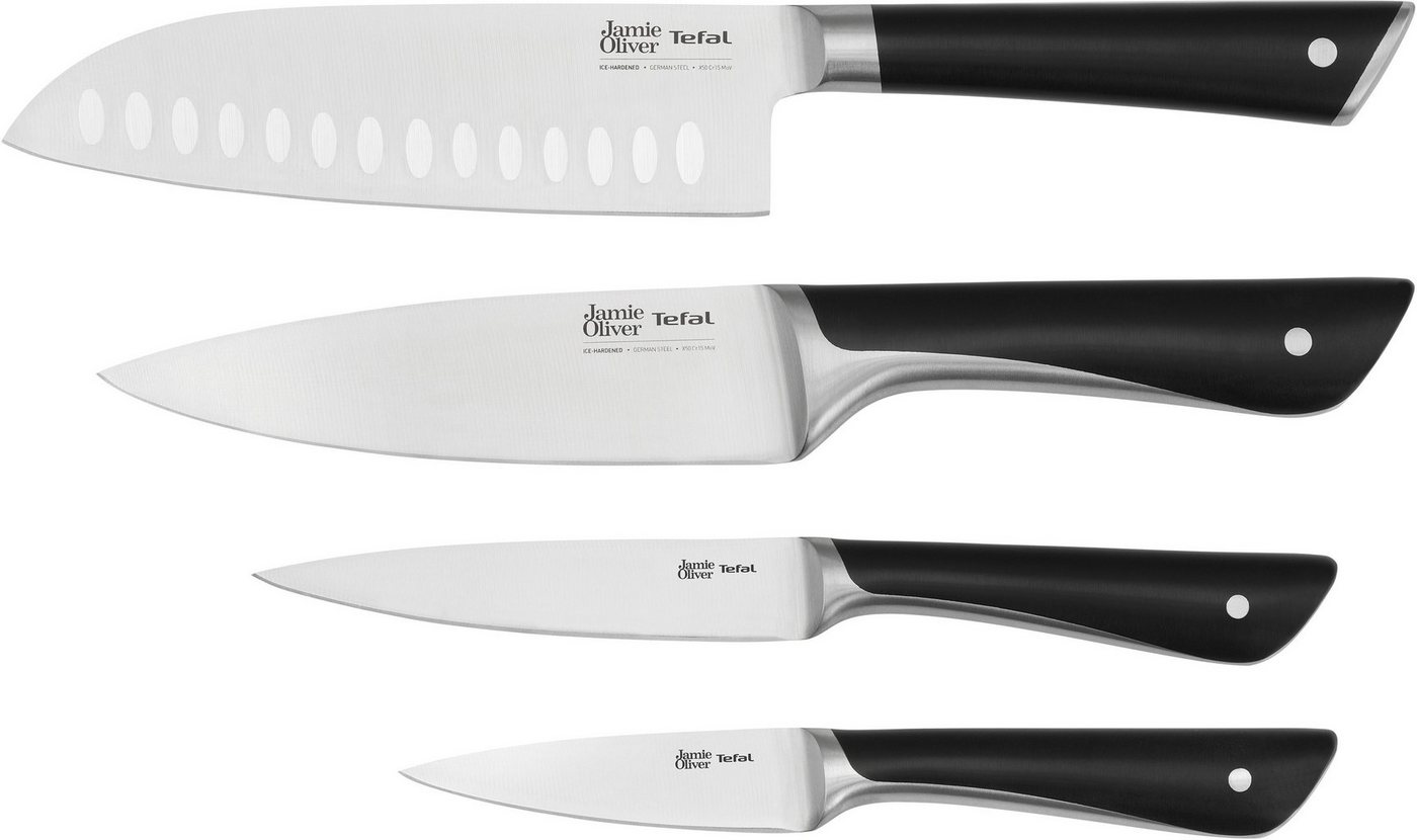 Tefal Messer-Set K267S4 Jamie Oliver (Set, 4-tlg), hohe Leistung, unverwechselbares Design, widerstandsfähig/langlebig von Tefal