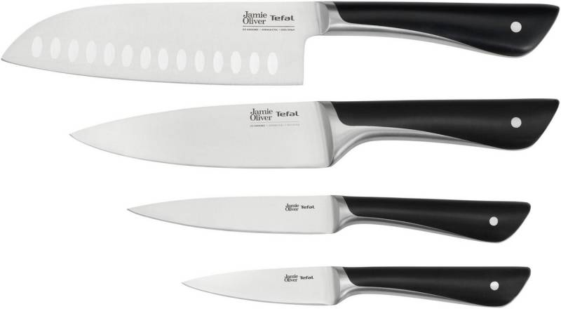 Tefal Messer-Set K267S4 Jamie Oliver (Set, 4-tlg), hohe Leistung, unverwechselbares Design, widerstandsfähig/langlebig von Tefal