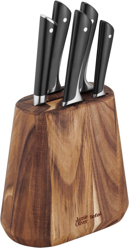 Tefal Messerblock K267S7 Jamie Oliver (7tlg), hohe Leistung, unverwechselbares Design, widerstandsfähig/langlebig von Tefal