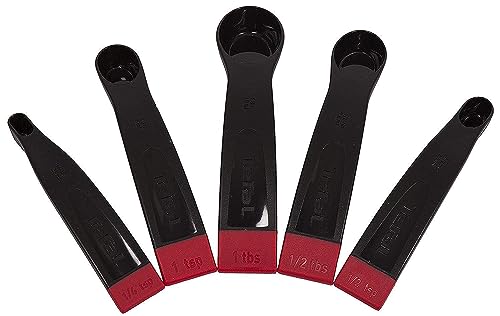 Tefal Messlöffel-Set, 5-teilig, Schwarz/Rot Tefal Messlöffel-Set, 5-teilig, Schwarz/Rot von Tefal
