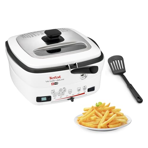 Tefal Multi-Funktions-Fritteuse Versalio Deluxe 9-In-1, Kapazität 1,3 Kg, Inkl. Pfannenwender, Braten, Frittieren, Köcheln, Regelbare Temperatur, Timer, weiß, FR4950 Tefal Multi-Funktions-Fritteuse Versalio Deluxe 9-In-1, Kapazität 1,3 Kg, Inkl. Pfannenwender, Braten, Frittieren, Köcheln, Regelbare Temperatur, Timer, weiß, FR4950 von Tefal
