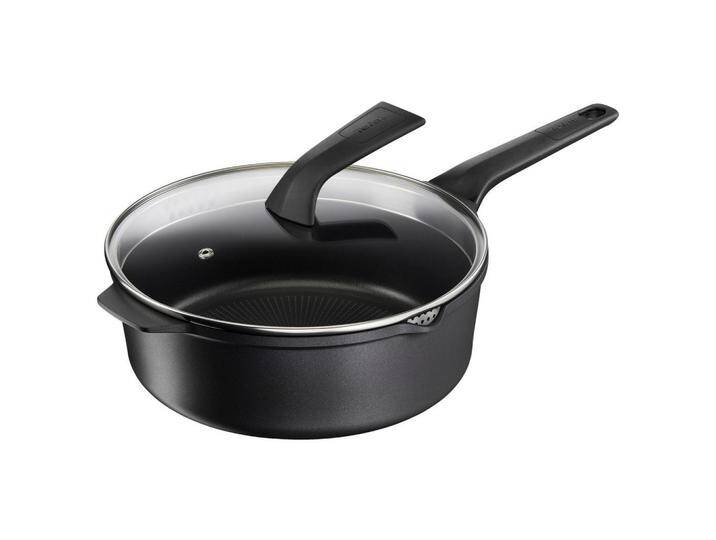 Tefal PFANNE ROBUSTO, Schwarz, Metall, rund, 29.2x17.8x49.1 cm, backofengeeignet, Kochen, Pfannen, Bratpfannen von Tefal