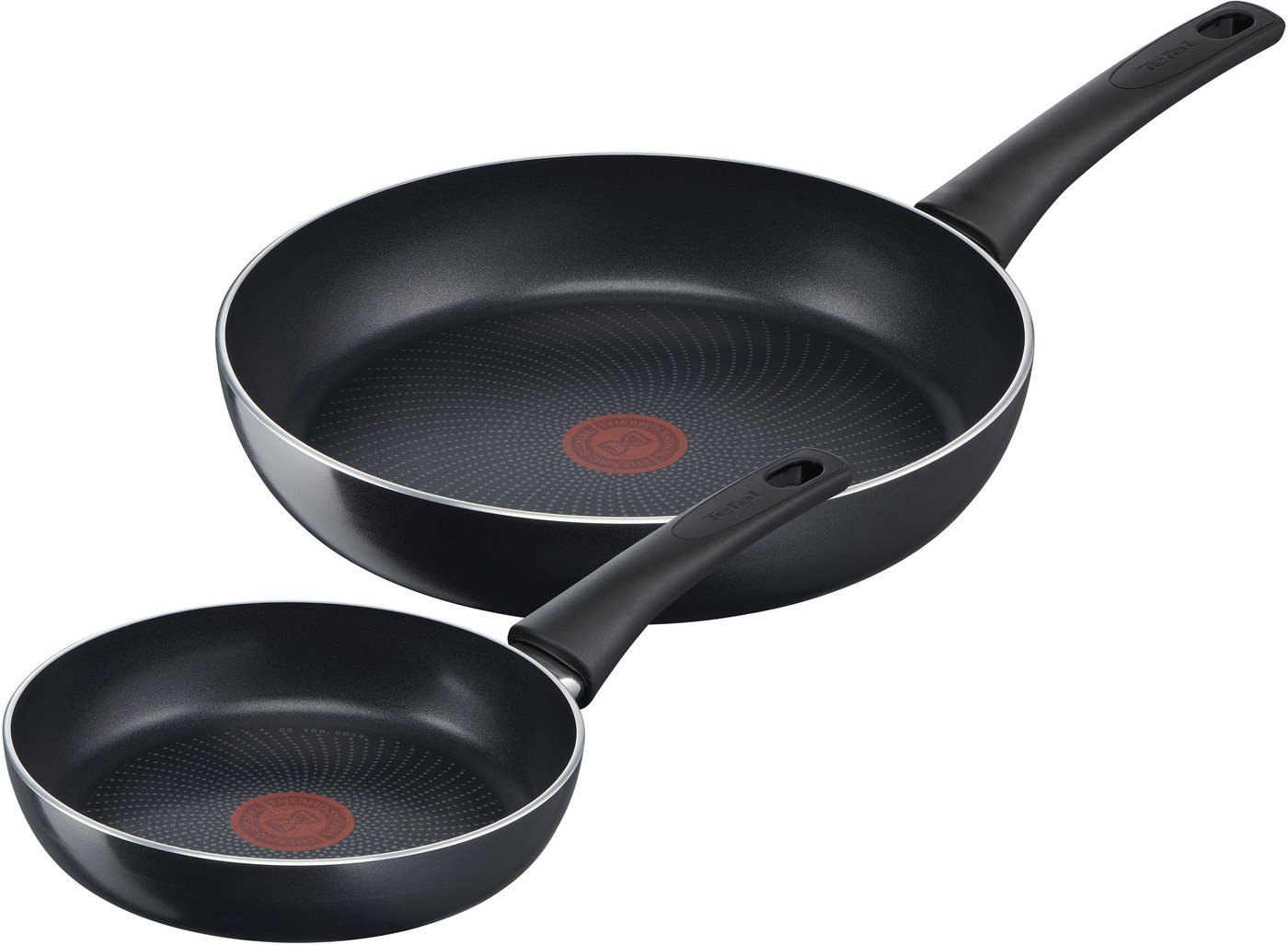 Tefal Pfannen-Set Generous Cook, Aluminium (Set, 2-tlg., je 1 Pfanne Ø 20/28 cm, H: 4,5/5 cm), Antihaftversiegelung, Thermo-Signal, tief, alle Herdarten, Induktion von Tefal