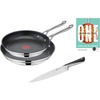 Tefal Pfannen-Set "Jamie Oliver Cook Smart" Edelstahl 18/10 Set, je 1 Pfanne 24 und 28 cm, 1 Kochmesser, stilvolle Edelstahl-Pfannen, inkl. Kochmesser, Rezeptbuch Tefal Pfannen-Set "Jamie Oliver Cook Smart" Edelstahl 18/10 Set, je 1 Pfanne 24 und 28 cm, 1 Kochmesser, stilvolle Edelstahl-Pfannen, inkl. Kochmesser, Rezeptbuch von Tefal