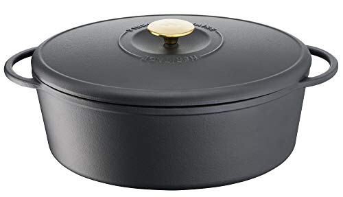 TEFAL Pierre GAGNAIRE HERITAGE Bräter aus Stahlguss, oval, 34 x 26 cm, 7,2 l, Induktion, E2230604 von Tefal