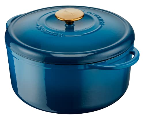 Tefal Pierre Gagnaire E2610404 Schmortopf aus Stahlguss, Durchmesser 25 cm, 5 l, Induktion, spezieller Deckel für Kondensation, Wärmespeicherung, Schmoren, schonendes Kochen, Karamellisierung, von Tefal