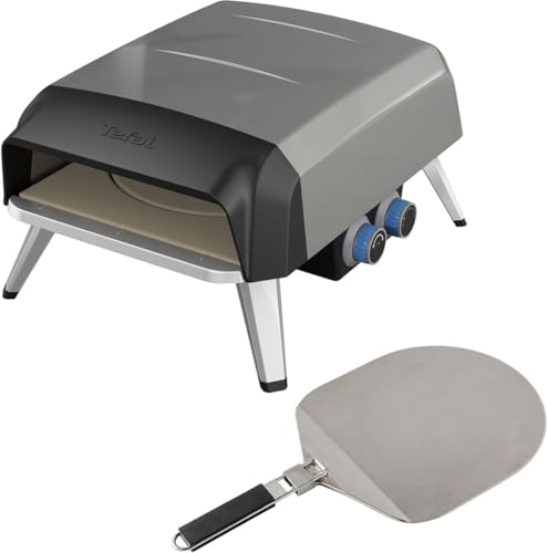 Tefal Pizza Pronto, Pizzaofen für den Außenbereich, Gasbetrieb, 360° drehbarer Stein für gleichmäßiges Garen, kostenlose Anwendung, JM412010 Tefal Pizza Pronto, Pizzaofen für den Außenbereich, Gasbetrieb, 360° drehbarer Stein für gleichmäßiges Garen, kostenlose Anwendung, JM412010 von Tefal