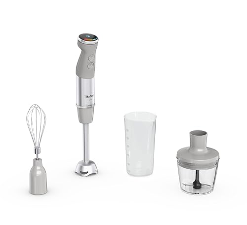 Tefal Quickchef+ Stabmixer, Powelix-Klingentechnologie, 20 Geschwindigkeitsstufen, Turbomodus, kompaktes Design, Schneebesenaufsatz, 800 ml-Dosierbecher, Silence-Modus, Softgrip-Griff, HB673B30 Tefal Quickchef+ Stabmixer, Powelix-Klingentechnologie, 20 Geschwindigkeitsstufen, Turbomodus, kompaktes Design, Schneebesenaufsatz, 800 ml-Dosierbecher, Silence-Modus, Softgrip-Griff, HB673B30 von Tefal