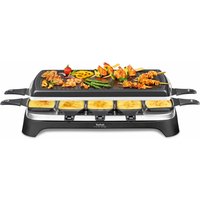 Tefal Raclette "Ambiance, inkl. Tischgrill-Funktion, abnehmbares Kabel" 10 Stk. Raclettepfännchen 1.350 W spülmaschinengeeignete Platte, RE4588 von Tefal