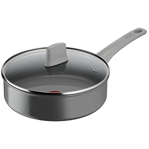 Tefal Renew On Schmorpfanne 24 cm, Antihaftbeschichtung, Keramik, Induktion, Thermo-Signal-Kochanzeige, Eco-Design, gesundes Kochen, C42732 von Tefal