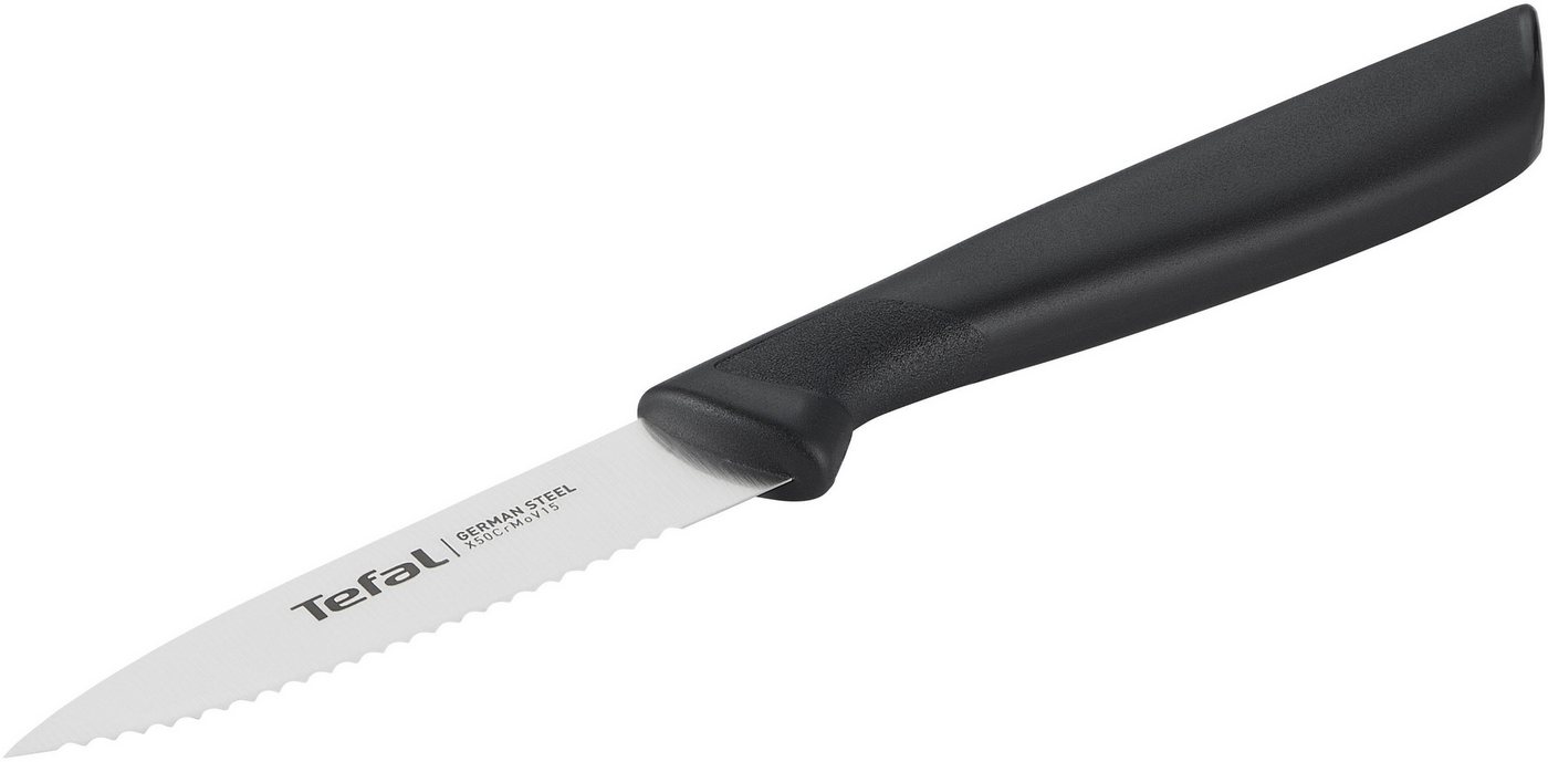 Tefal Schälmesser Colorfood, gezahnt, 8 cm, Klinge aus deutschem Edelstahl, ergonomischer Griff von Tefal