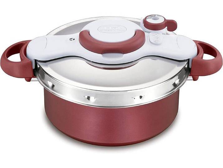 Tefal Schnellkochtopf Clipso Minut Duo P4705133 Schnell­koch­topf - 5 Liter - rot, rot von Tefal