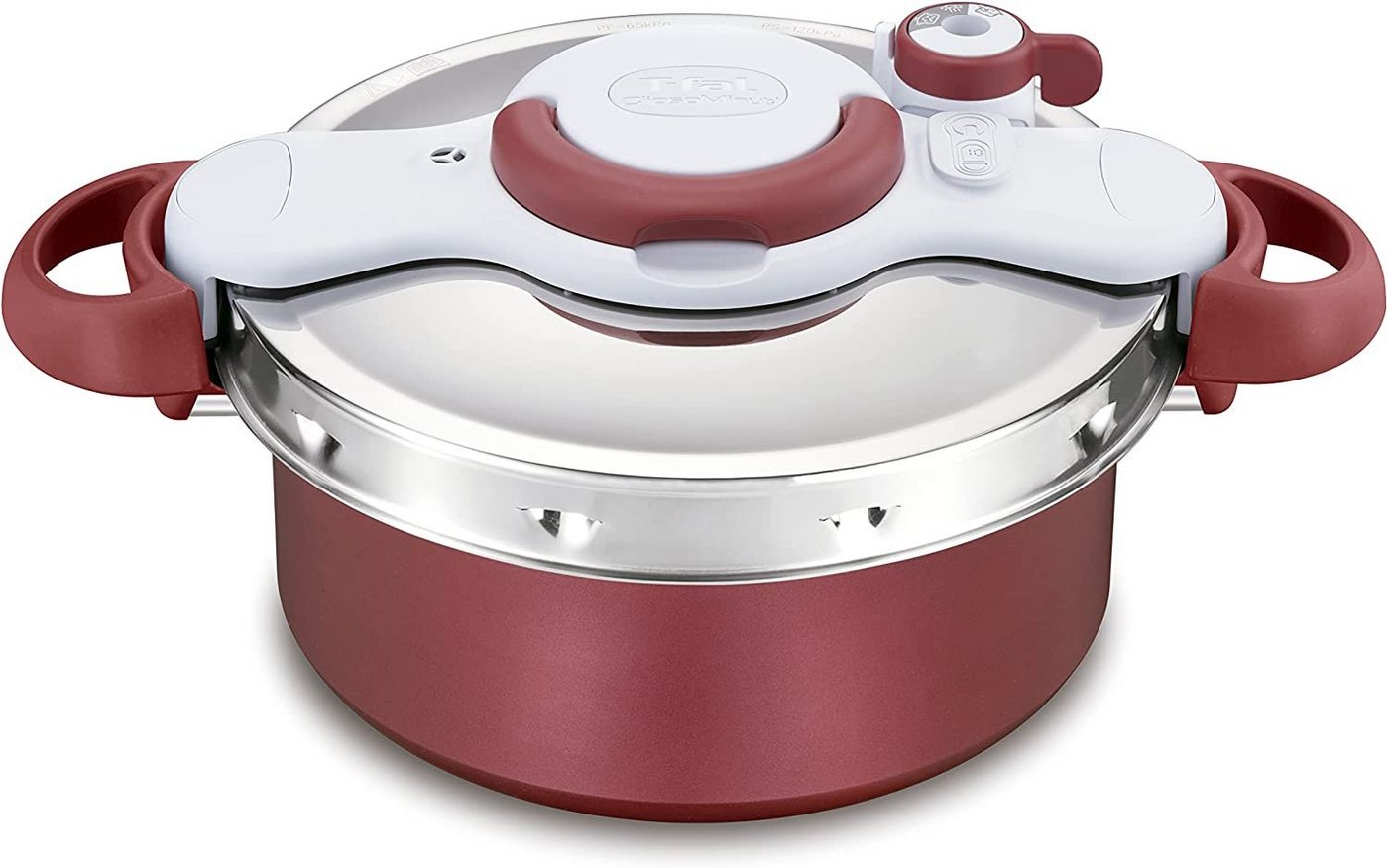 Tefal Schnellkochtopf Clipso Minut Duo P4705133 Schnell­koch­topf - 5 Liter - rot von Tefal