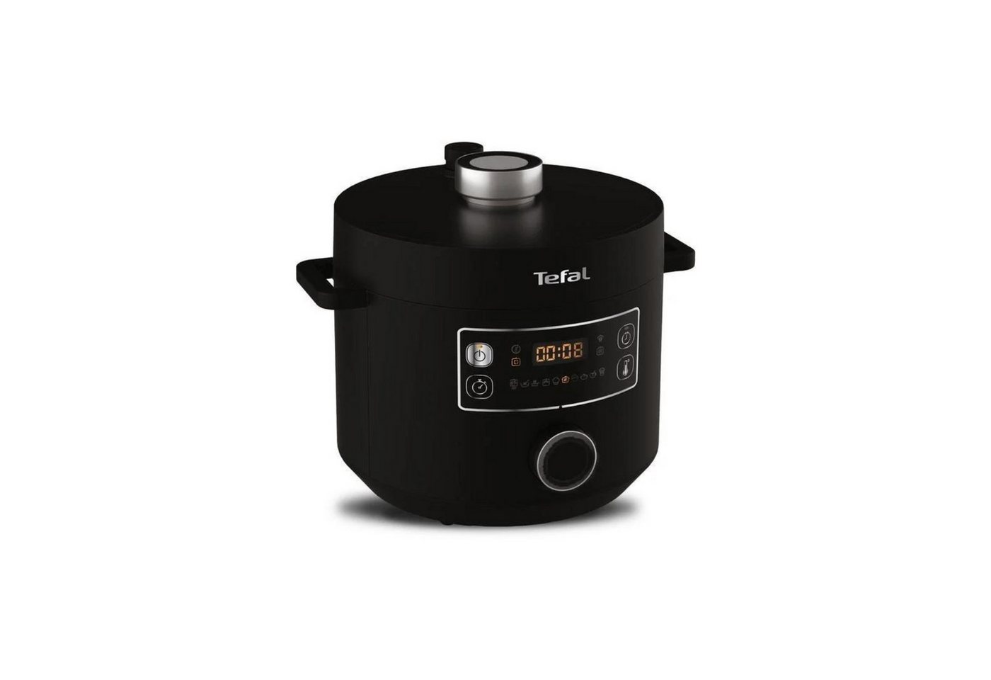 Tefal Schnellkochtopf Turbo Cuisine, Multifunktionstopf, 4,8L Volumen, Timer, Temp.-Reg., Temperaturhaltung, Dampfkorb, Timer von Tefal