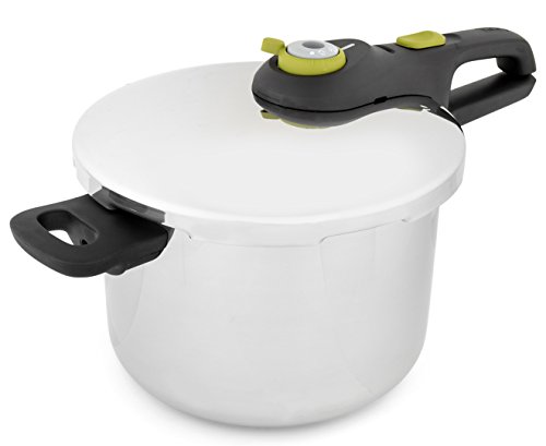 Tefal Secure 5 Schnellkochtopf P25307 | inklusive Dampfkorb mit Dreifuß | 6 L Fassungsvermögen | Hochwertiger Edelstahl | 5-Fach Sicherheitssystem | Geeignet für alle Herdarten, inklusive Induktion von Tefal