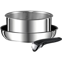Tefal - Set bestehend aus 24 cm bratpfanne + 20 cm stielkasserolle + griff L9408672 von Tefal