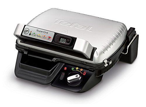 Tefal SuperGrill 2000 Watt Elektrogrill Elektrogrill Aluminium 320 x 240 mm von Tefal