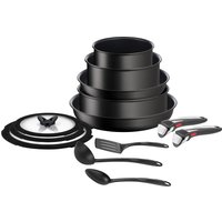 Tefal Topf-Set "Ingenio Unlimited On", Aluminium, (Set, 13 tlg., Kasserolle 16/20/24 cm, Bratpfanne 24/28 cm, 3 Deckel, Küchenhelfer) von Tefal