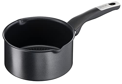 Tefal Unlimited Stieltopf, 18 cm (2,1 l), Ausgießer, antihaftbeschichtet, kratzfest, leicht zu reinigen, Thermo-Signal, für alle Herdarten geeignet, auch Induktion, hergestellt in Frankreich G2552902 von Tefal