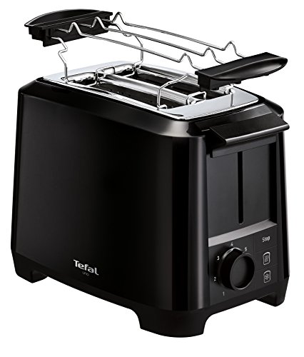 Tefal Uno TT1408 Scheibentoaster, 7 Bräunungsstufen (800 Watt) schwarz von Tefal