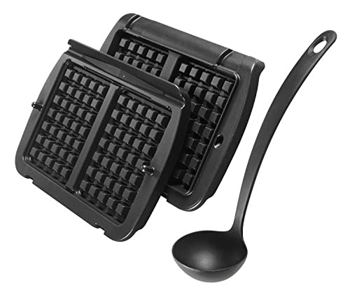 Tefal XA7248 OptiGrill Waffelplatte, Schwarz von Tefal