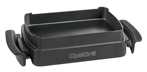 TEFAL OptiGrill Snacking & Baking Backschale XA725870 | antihaftbeschichtet | wärmeisolierte Griffe | spülmaschinengeeignet | für Aufläufe, Brot, Süßes, etc | OptiGrill + und OptiGrill Elite | Schwarz von Tefal