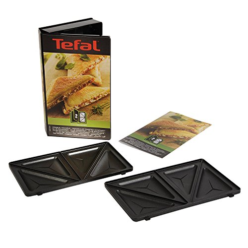 Tefal XA800212 Collection Set Snack Sandwich-Platte, dreieckig, Rezeptbuch mit 4,4 x 15,5 x 24,2 cm Tefal XA800212 Collection Set Snack Sandwich-Platte, dreieckig, Rezeptbuch mit 4,4 x 15,5 x 24,2 cm von Tefal