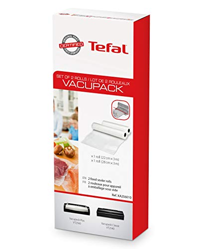 Tefal XA2560 Zubehör für Vakuumierer, Set mit 2 x Rollen von Tefal