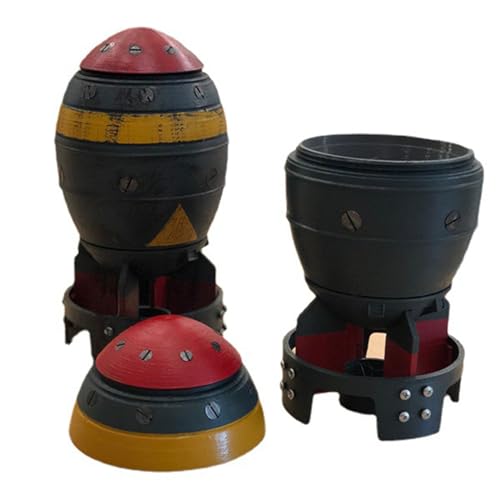 Tefexer Nuclear Bomb Statue Mini Nuke Storage Box Resin Rocket Model Sculpture 3D Openable Fallout Decor Desktop Ornament for Easter Halloween Decoration Tefexer Nuclear Bomb Statue Mini Nuke Storage Box Resin Rocket Model Sculpture 3D Openable Fallout Decor Desktop Ornament for Easter Halloween Decoration von Tefexer