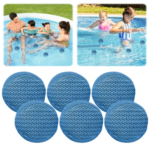 6 Stück Hot Tub Pool Schaumabsorber, 10 cm, wiederverwendbare Schaumentfernungsschwammbälle, Whirlpool-Schaum Absorber für Spas, Whirlpools, Waschbarer ölabsorbierender Schwamm für Schwimmbäder 6 Stück Hot Tub Pool Schaumabsorber, 10 cm, wiederverwendbare Schaumentfernungsschwammbälle, Whirlpool-Schaum Absorber für Spas, Whirlpools, Waschbarer ölabsorbierender Schwamm für Schwimmbäder von Tefola