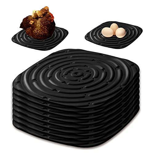 8 Stück Weiche Nistunterlagen Für Hühnerstall, Hühnerboxen Coop, 30 cm Huhnistkasten Wiederverwendbare Nistmatten, Hühnerstall, Zubehör Zum Schutz Von Hühnerstall Und Eiern (Schwarz) von Tefola