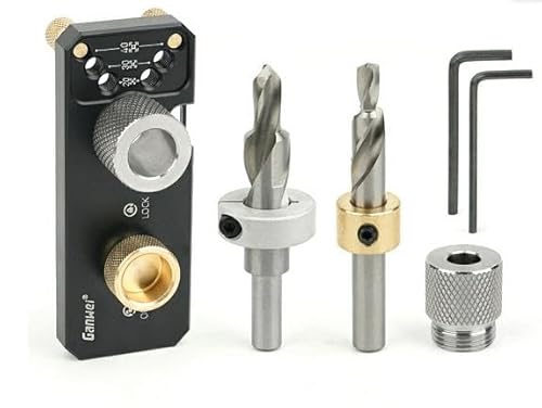 Bohrschablone, Selbstzentrierendes Bohrführung Stanzer Locator, Exakte Dübellöcher mit Aluminiumprofil Bohrer, Bohrhilfe Set für 2020, 2040, 3030, 3060 und 4040 nach Aluminiumprofile Bohrschablone, Selbstzentrierendes Bohrführung Stanzer Locator, Exakte Dübellöcher mit Aluminiumprofil Bohrer, Bohrhilfe Set für 2020, 2040, 3030, 3060 und 4040 nach Aluminiumprofile von Tefola