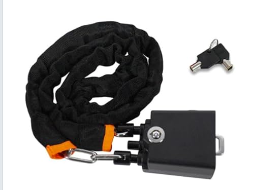 Diebstahlsicherungen Lenkradkralle, Lenkradschloss für Auto, 72cm Gurtsteckdose, Universal Auto Diebstahlsicherung für SUV, Wohnmobil, mit 2 Schlüsseln (Schwarz) von Tefola